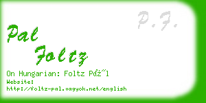 pal foltz business card